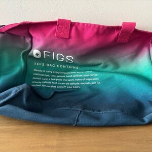 Figs Pink and Blue Gradient Tote Bag